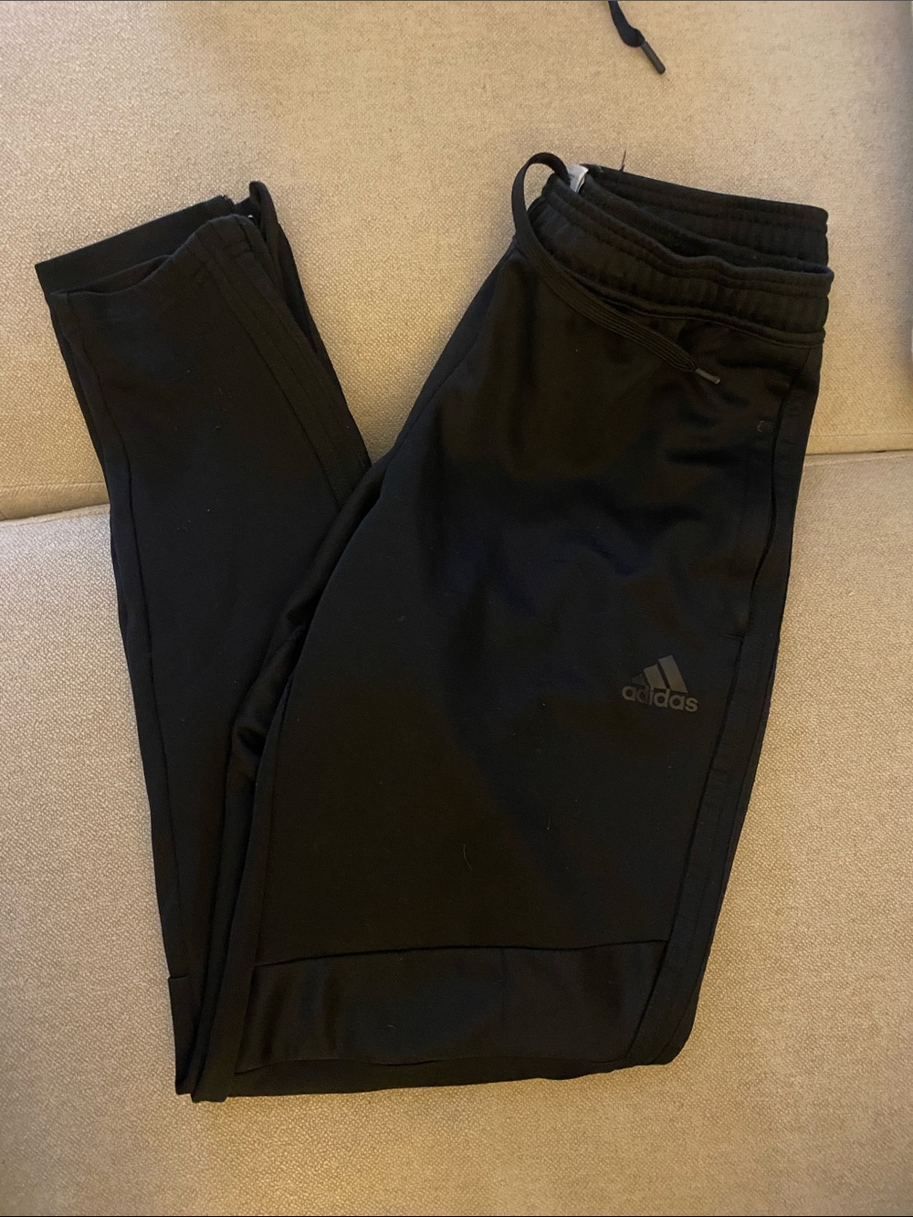 adidas Black Slim Track Joggers for Women
